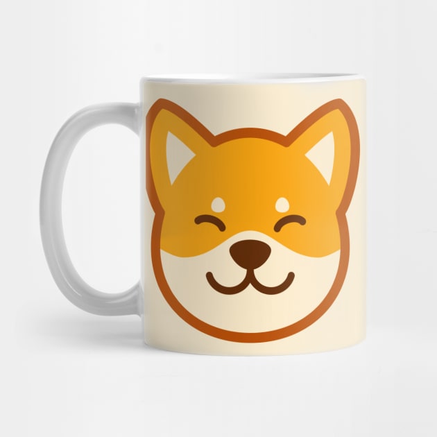 Gold Shiba: Eyes closed smile by Red Wolf